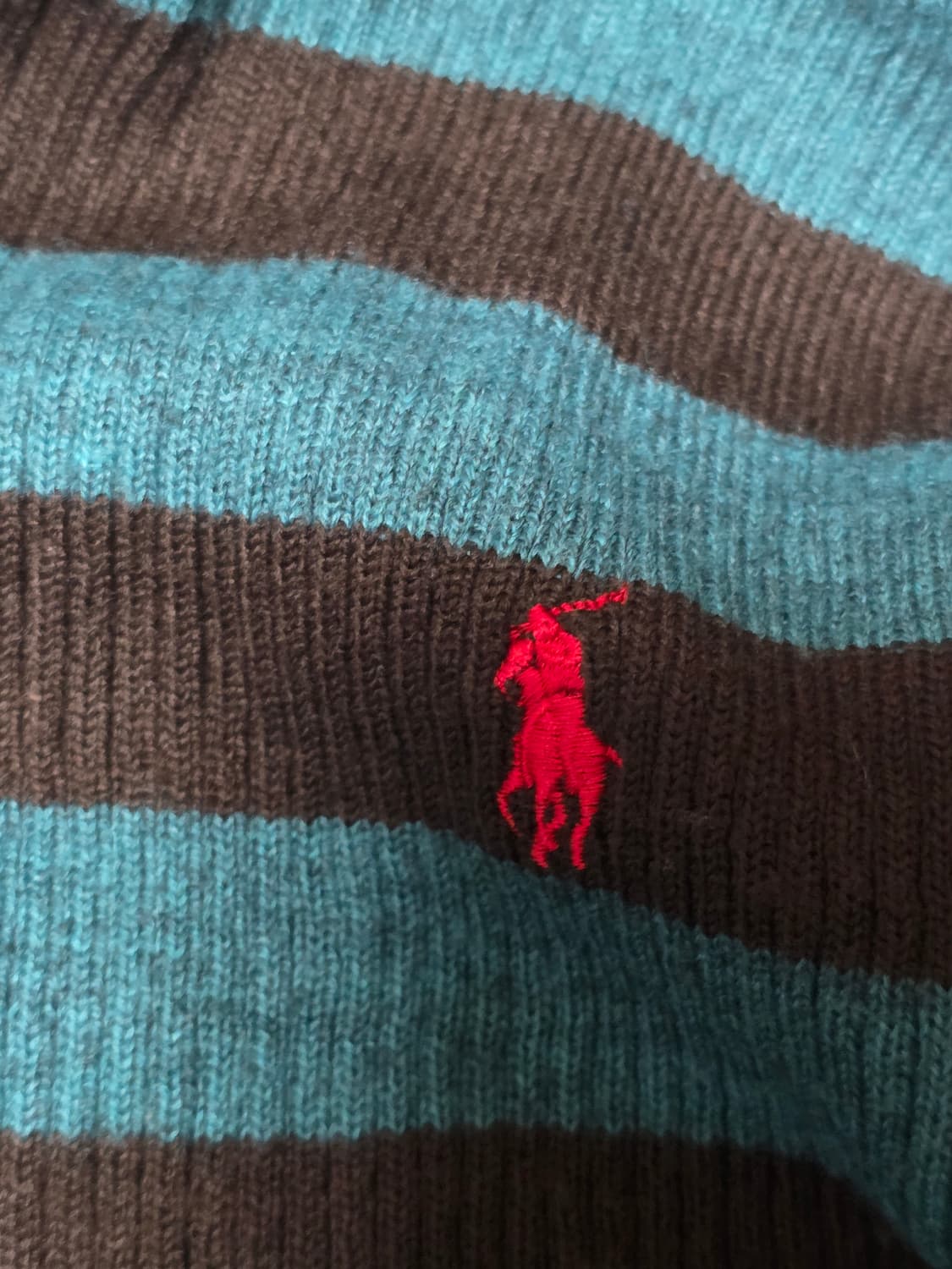 폴로 민트초코 니트집업 상품이미지3