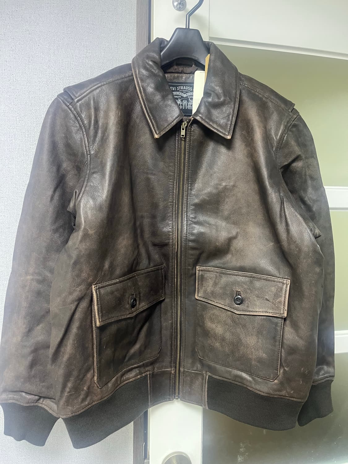 리바이스 레더A-2자켓 S,Clayton Leather Aviator 상품이미지9