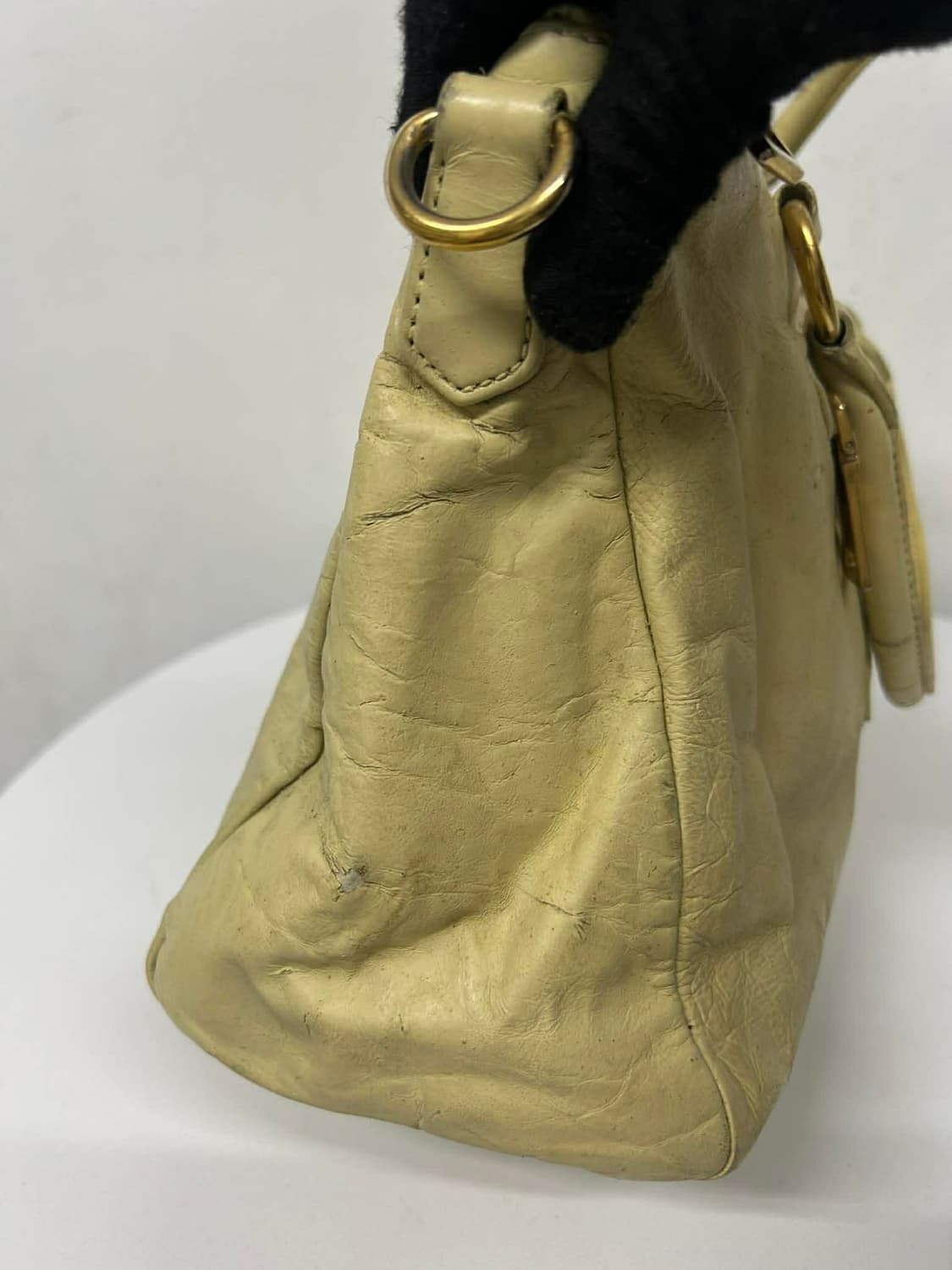 프라다 빈티지 레더 숄더백 토트백 상품이미지7