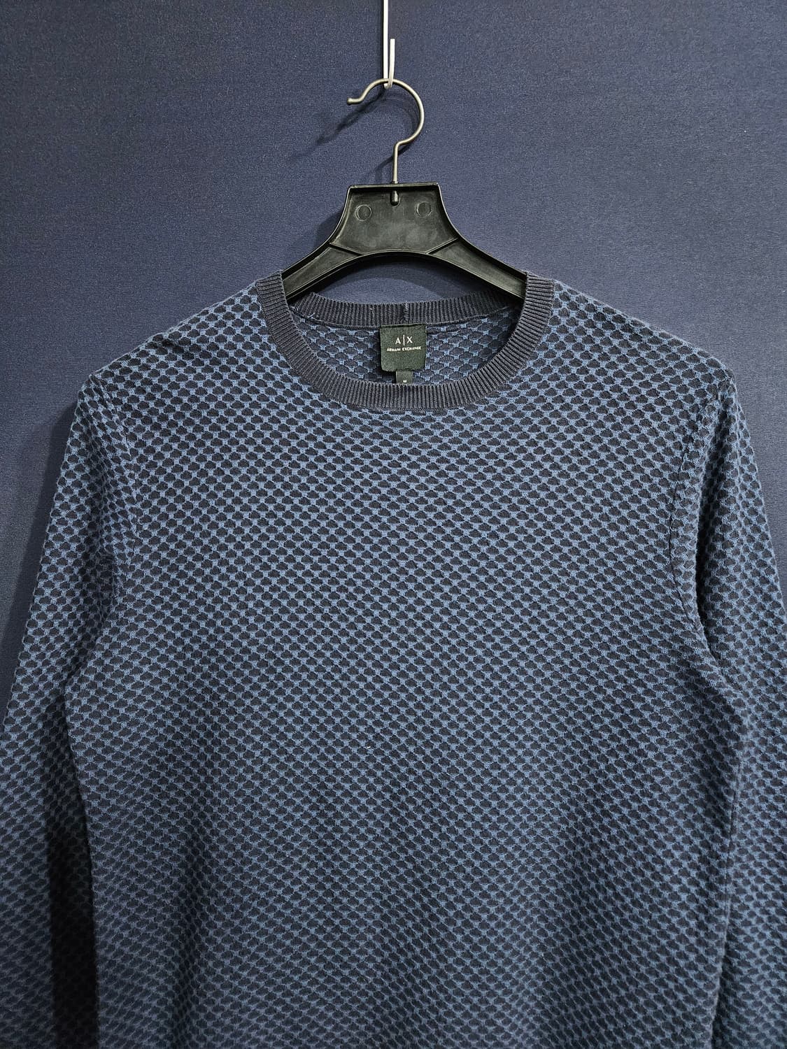 아르마니 익스체인지 문양 남성 100 니트 상품이미지7