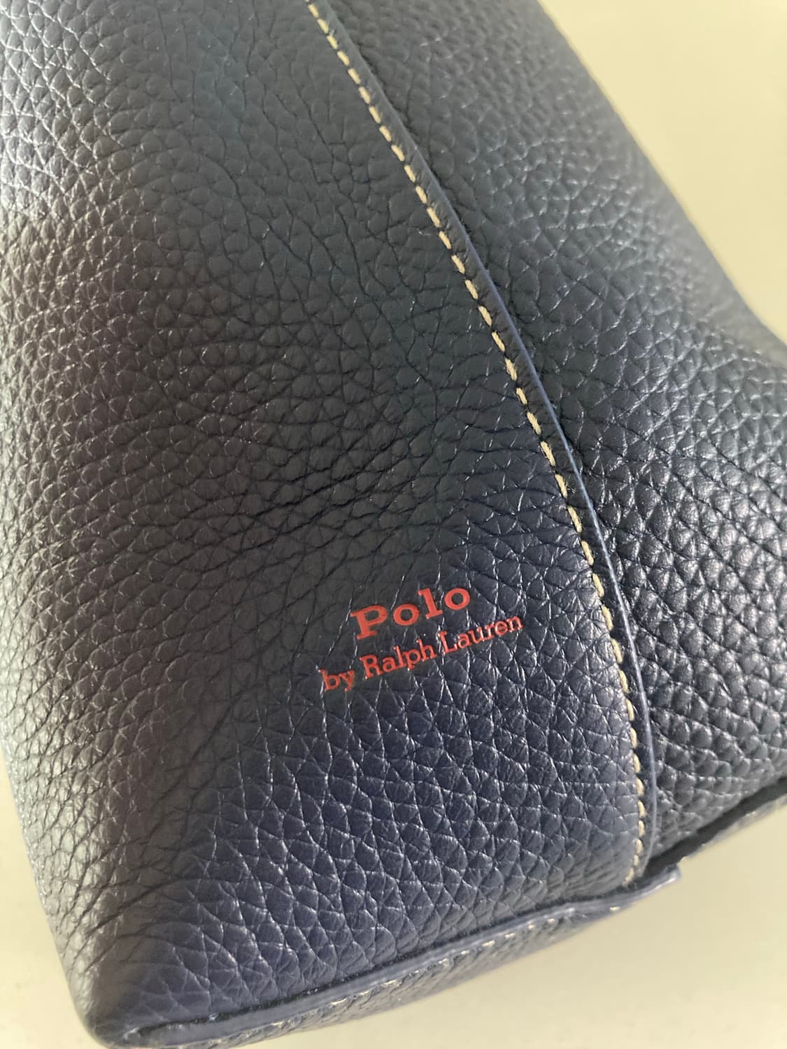 폴로 랄프로렌 플레이 레더 스몰 토트 잉크 상품이미지6