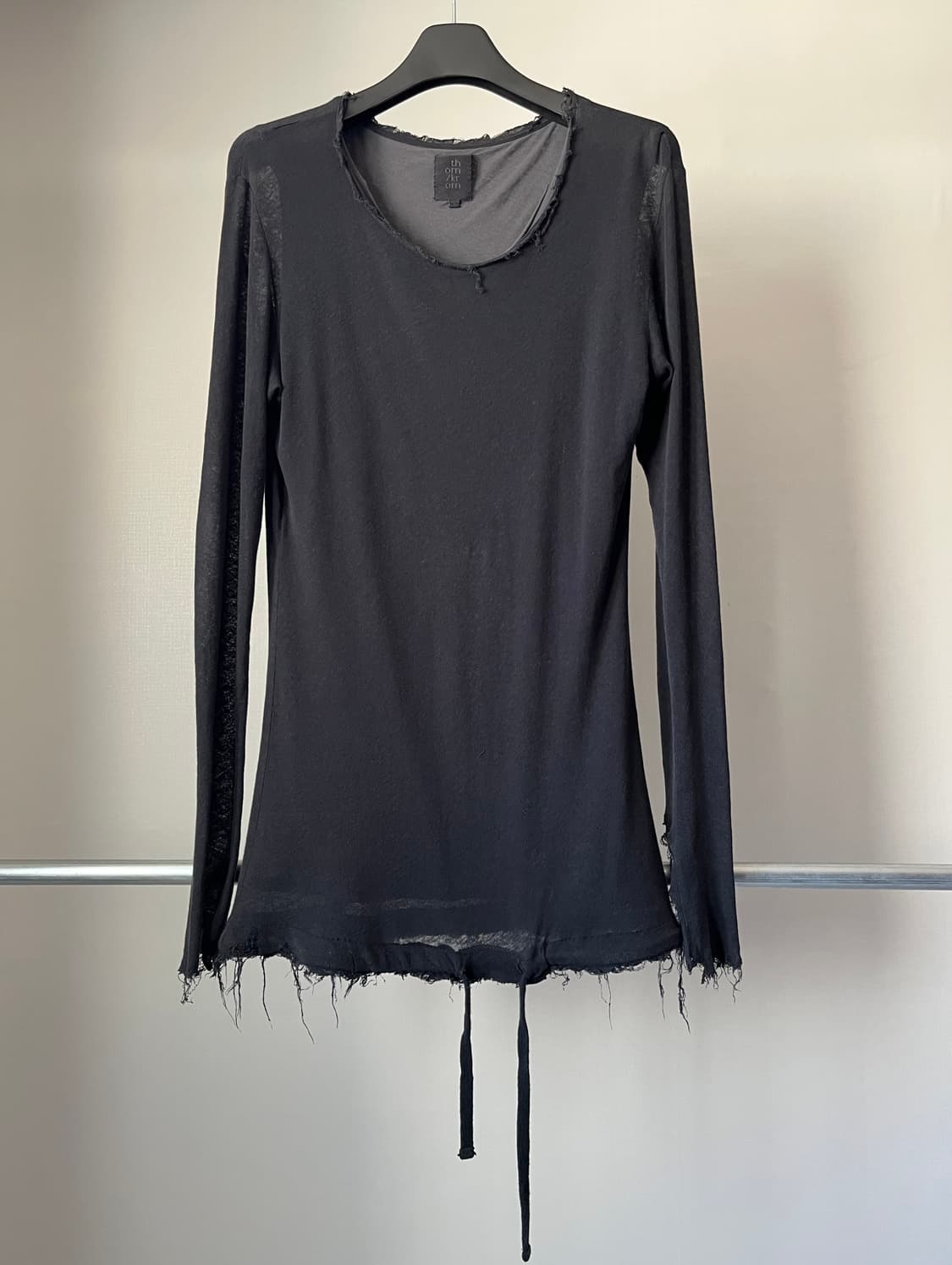 Thom/Krom Raw Edge Double Layer Cutsew 상품이미지1