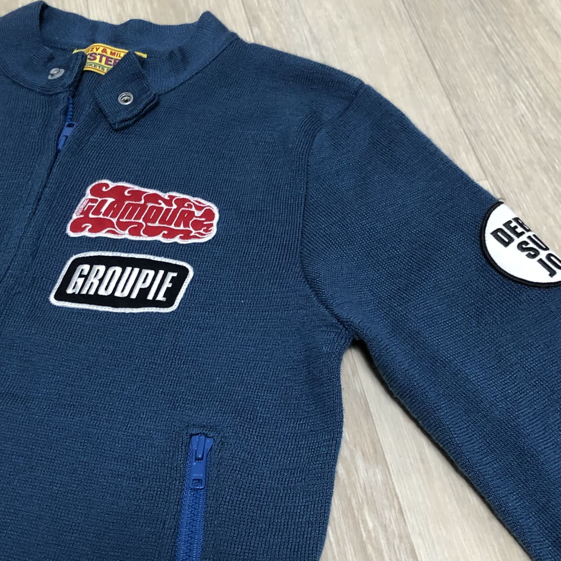 (F) 새상품 히스테릭 글래머 그루피 집업 니트 카페레이서 자켓 상품이미지6