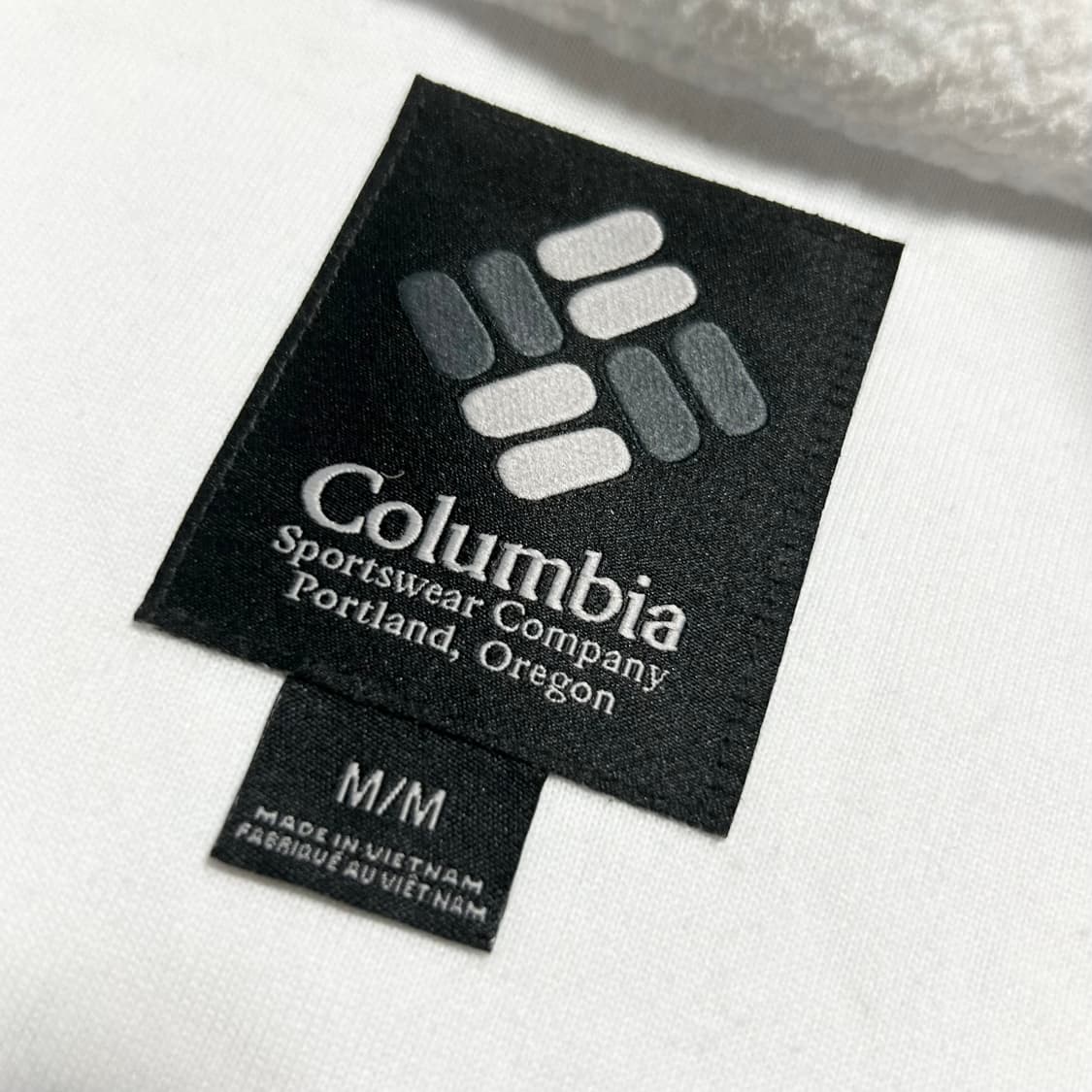 [L] Columbia 컬럼비아 헬베티아 화이트 후리스 풀오버 상품이미지5