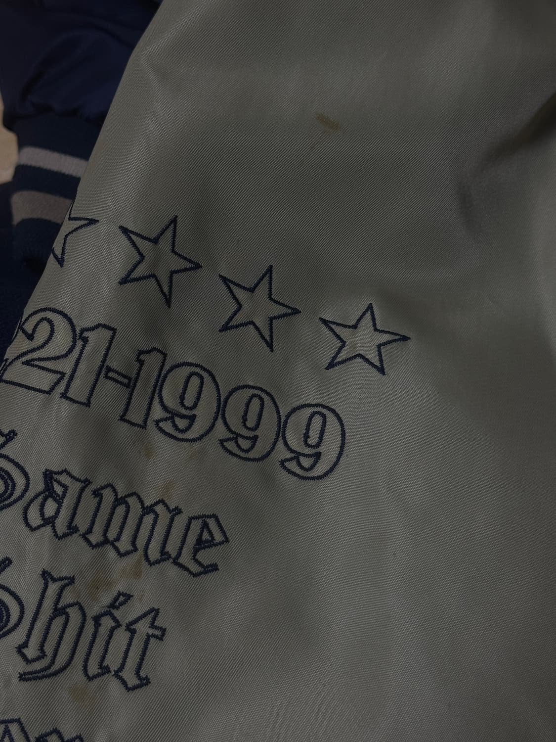 배디 베이스볼 바시티 자켓 m 카키 상품이미지3