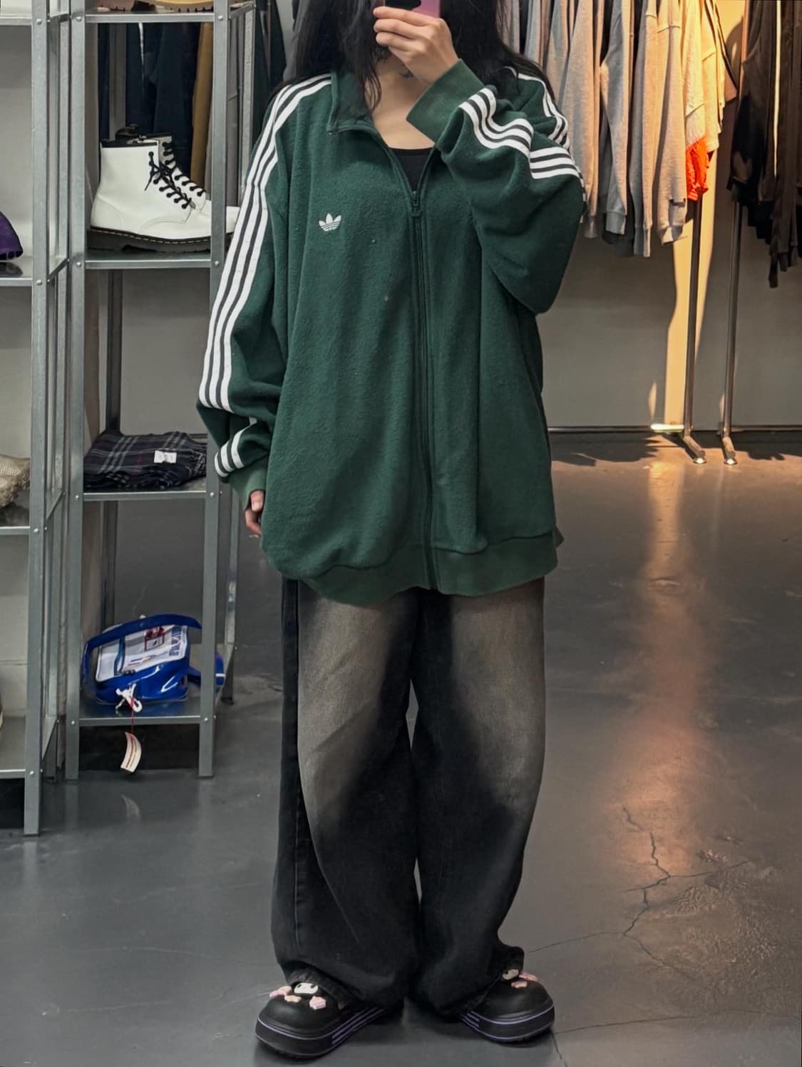 아디다스 부클 딥그린 트랙 재킷 A1345 상품이미지1