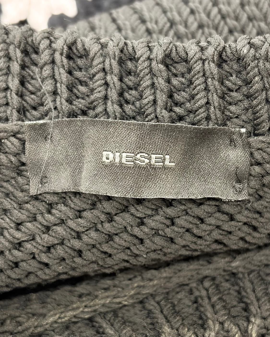 디젤 블랙 크로셰 니트 스웨터  상품이미지7