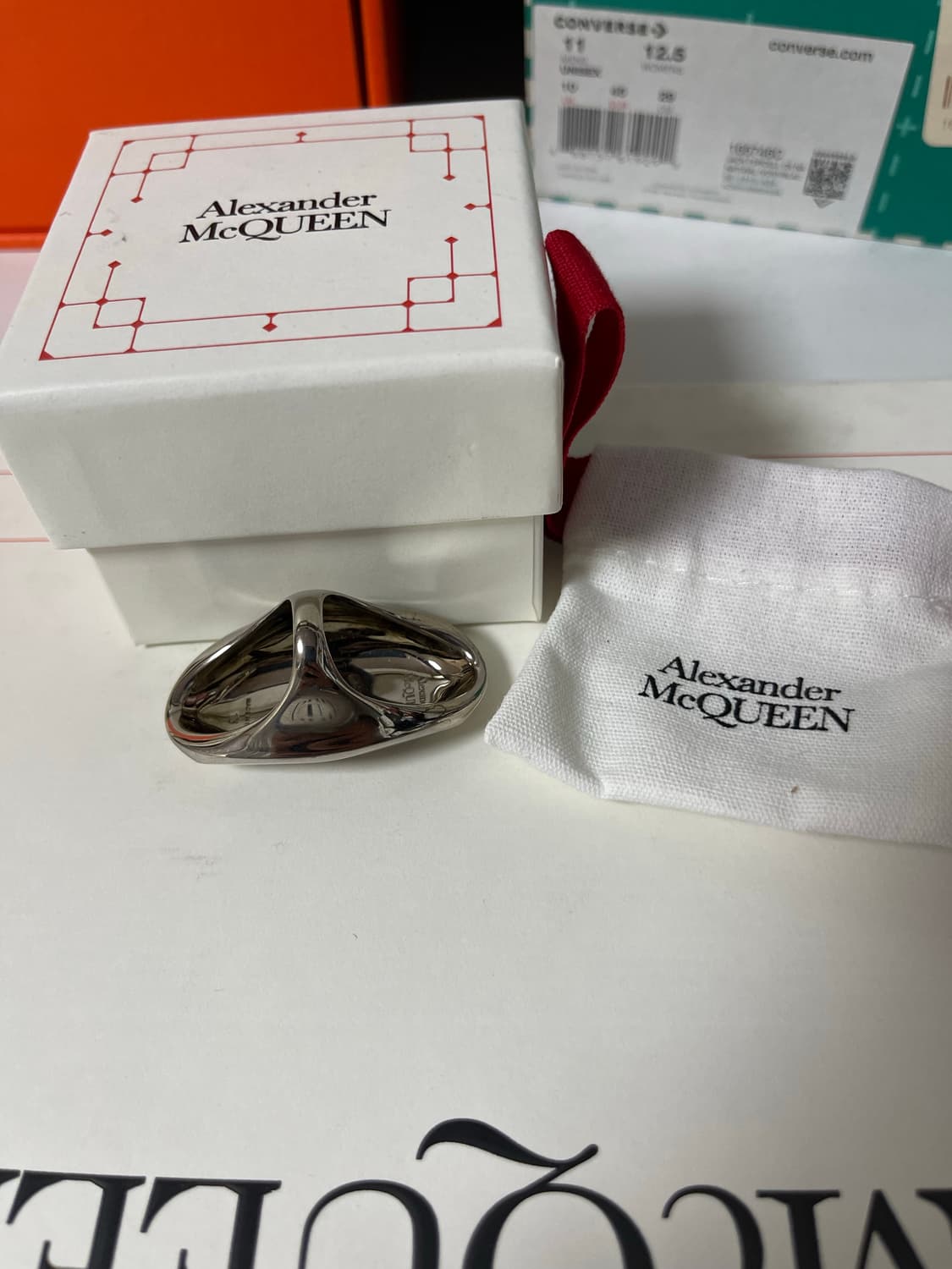 알렉산더맥퀸 실버 반지 + 케이스 상품이미지3