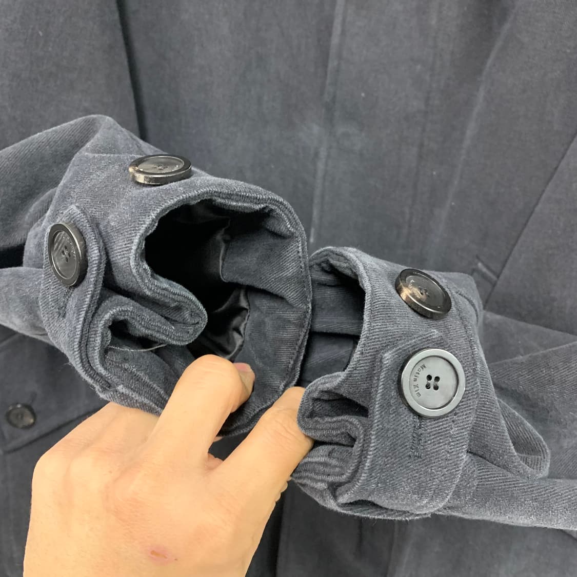 마뗑킴 코튼 피시테일 파카 블랙  상품이미지4