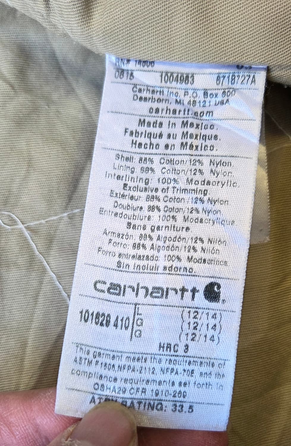 칼하트 워크자켓 상품이미지5