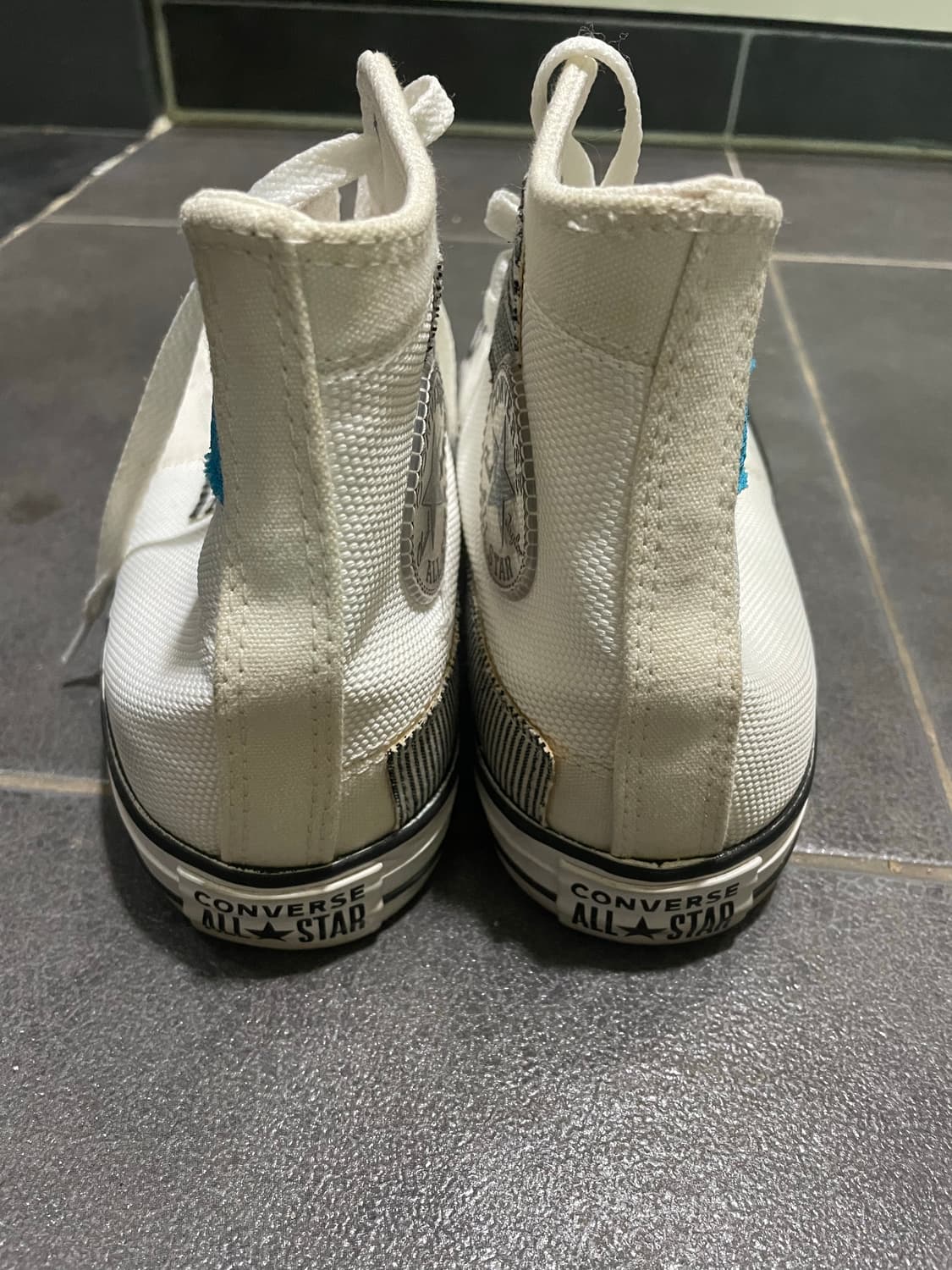 [260]컨버스 척 테일러 올스타 하이 해크드 패션 화이트 세일 블루 상품이미지5