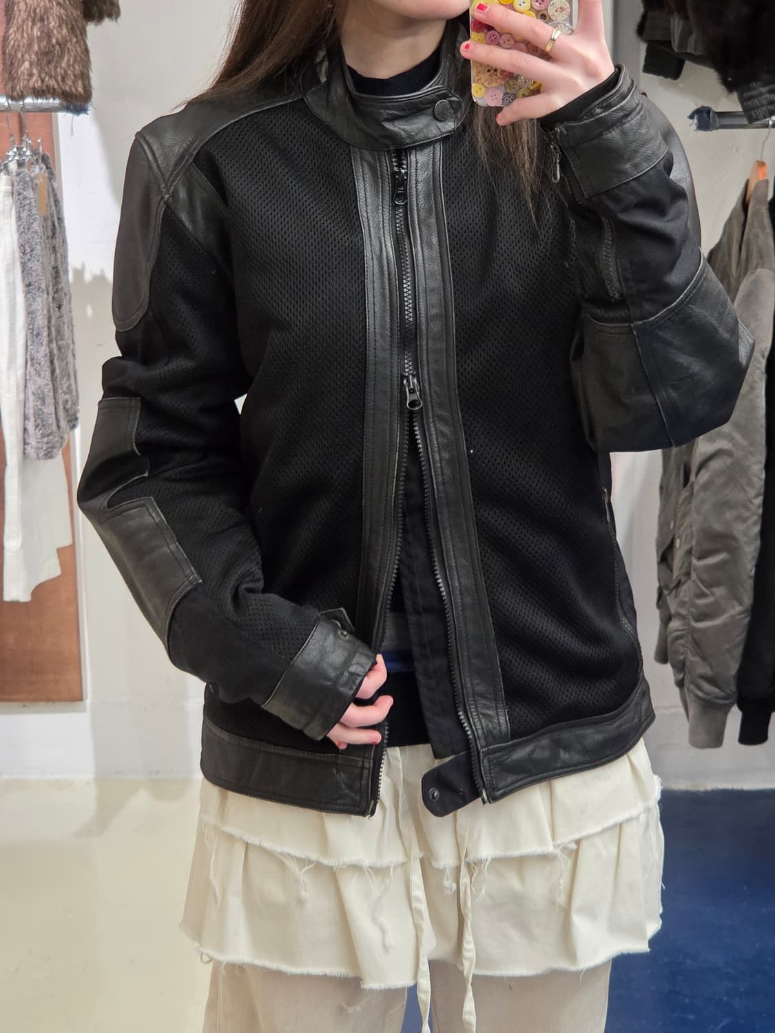 Tucanourbano 레더 레이싱 자켓 상품이미지1