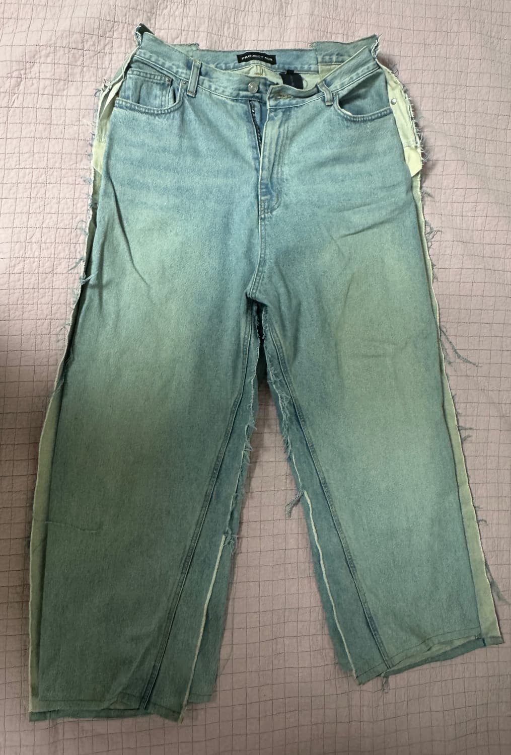ProjectGR 프로젝트 gr 투 페이스드 데님 팬츠 블루 2 사이즈 상품이미지4