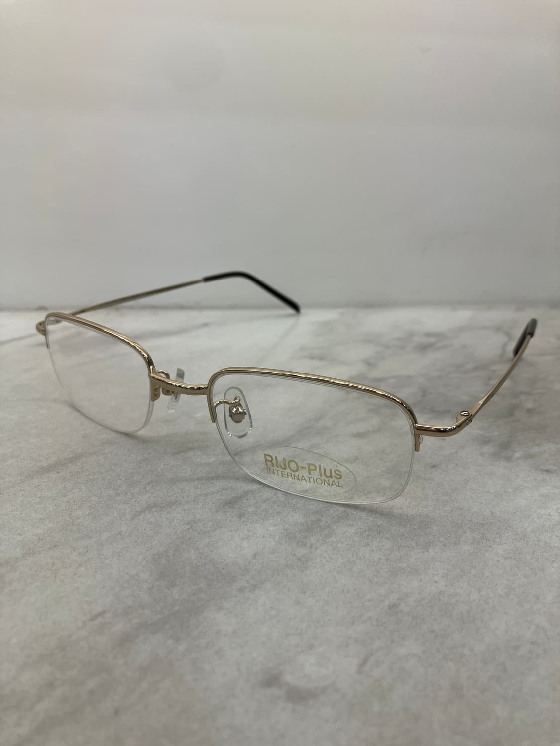 리조 RIJO 빈티지 골드 스퀘어 반무테 안경 상품이미지8