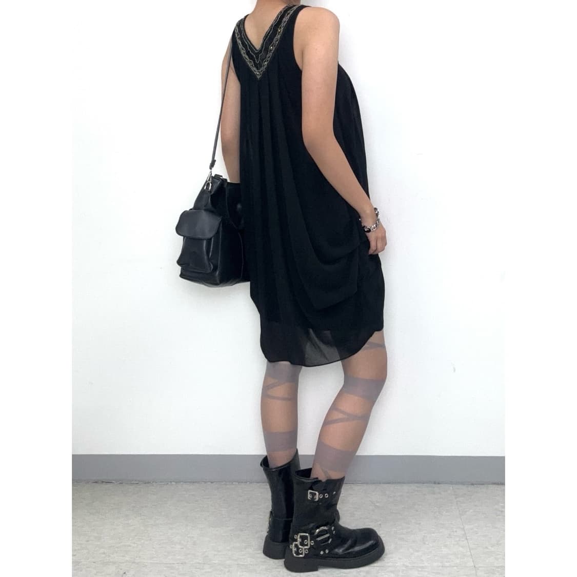 빈티지 고딕 벌룬핏 원피스 상품이미지4