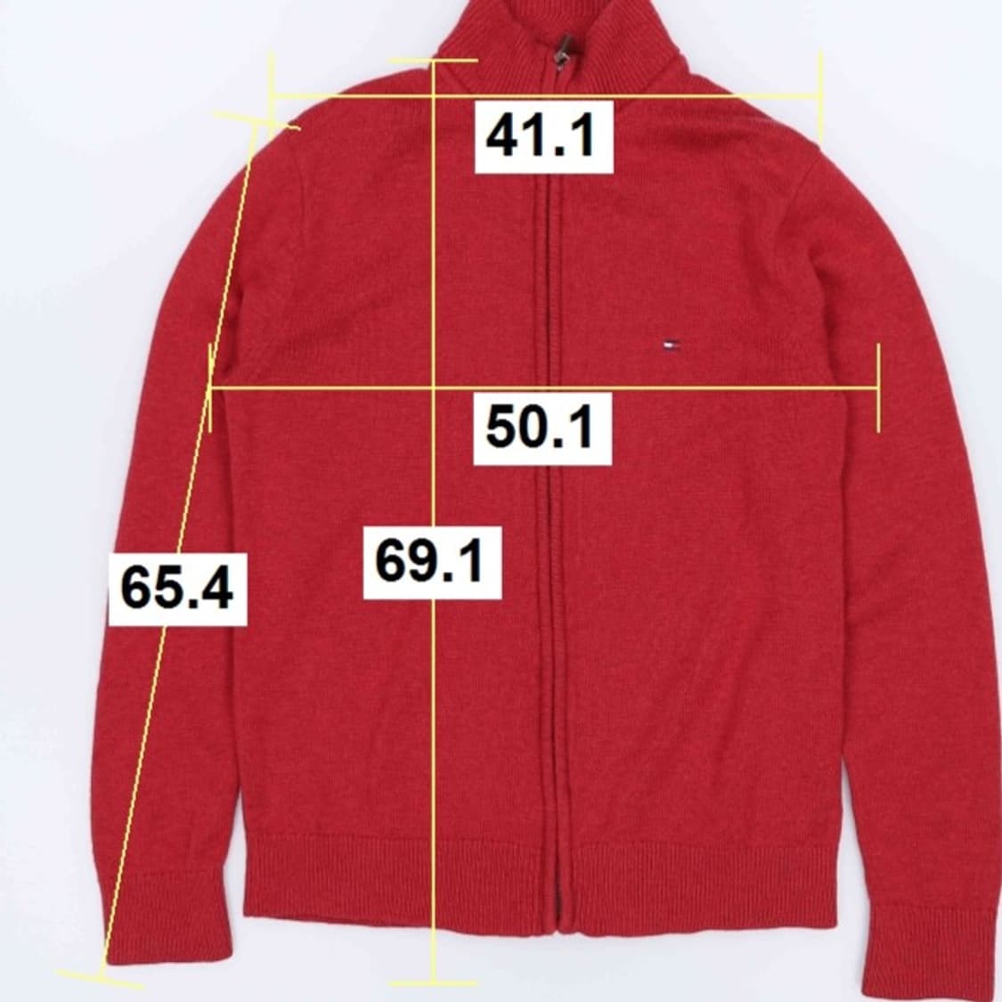 [M] 타미힐피거 워셔블 울 니트 집업 자켓 3973 상품이미지10