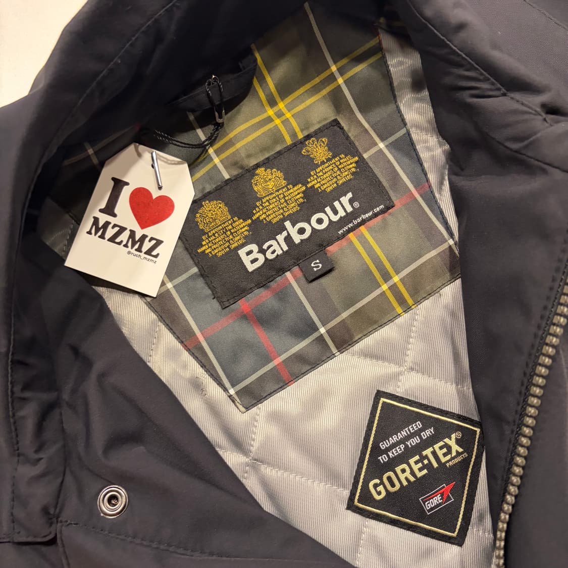 [S] 바버 고어텍스 블랙 바람막이 자켓 코트 C268 상품이미지6