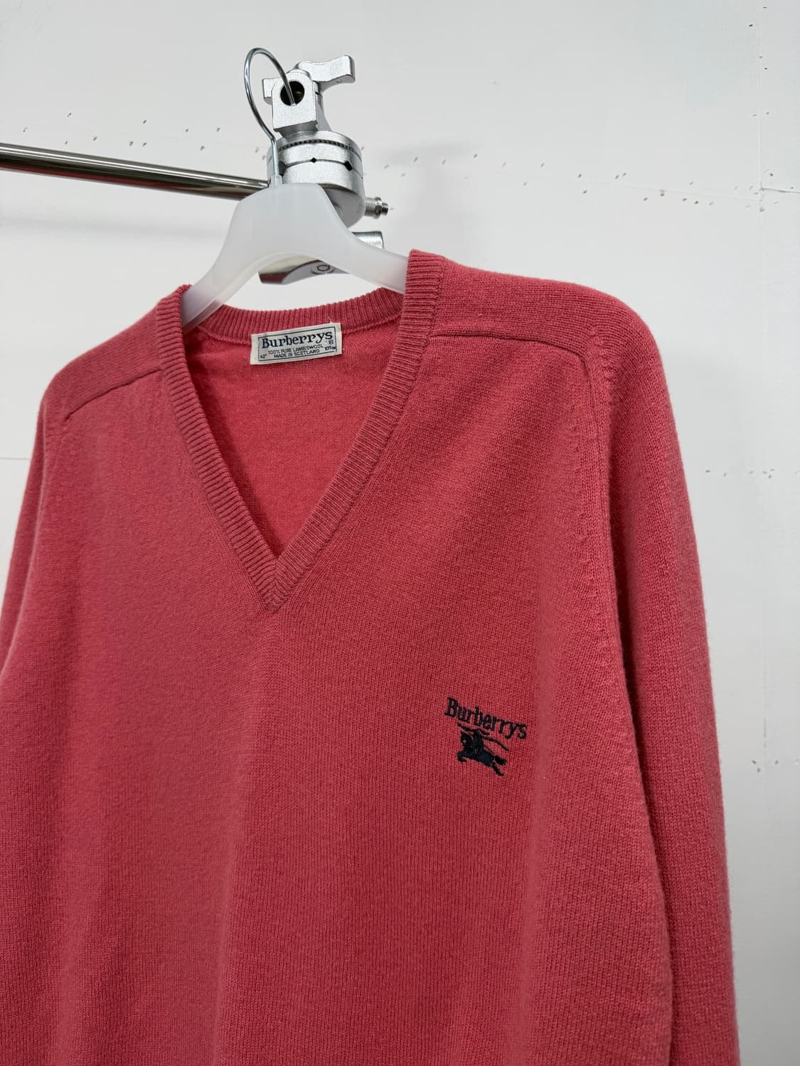 90s) Burberrys pure lambswool knit 상품이미지6