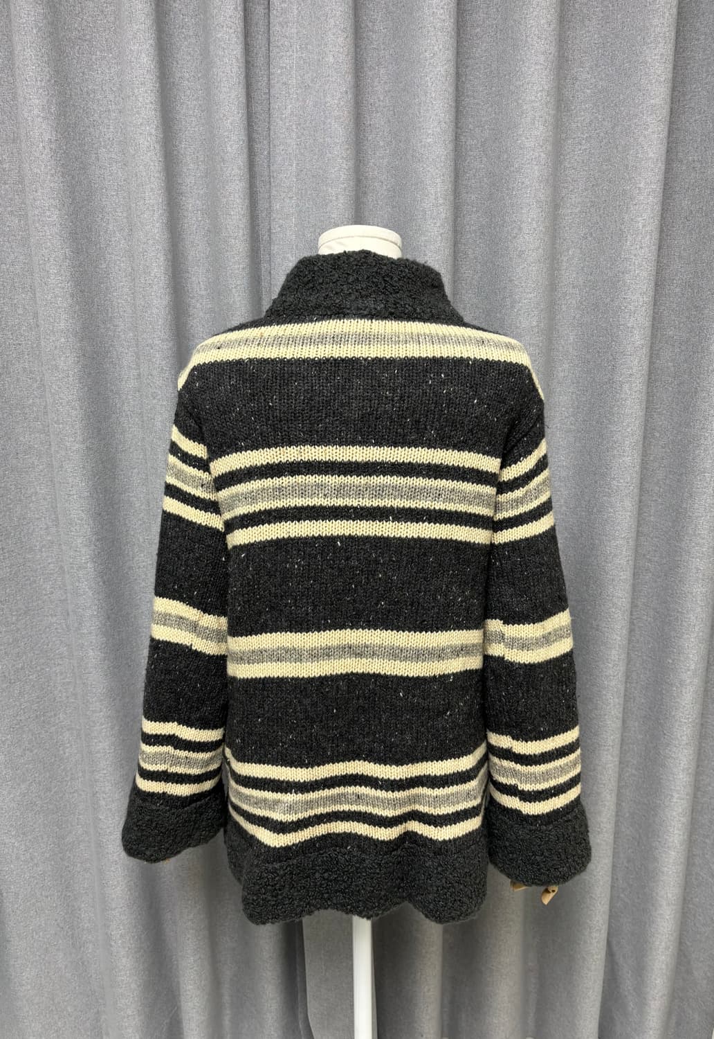 히스테릭글래머 90s 스타태그 스트라이프 울 니트 가디건  상품이미지2