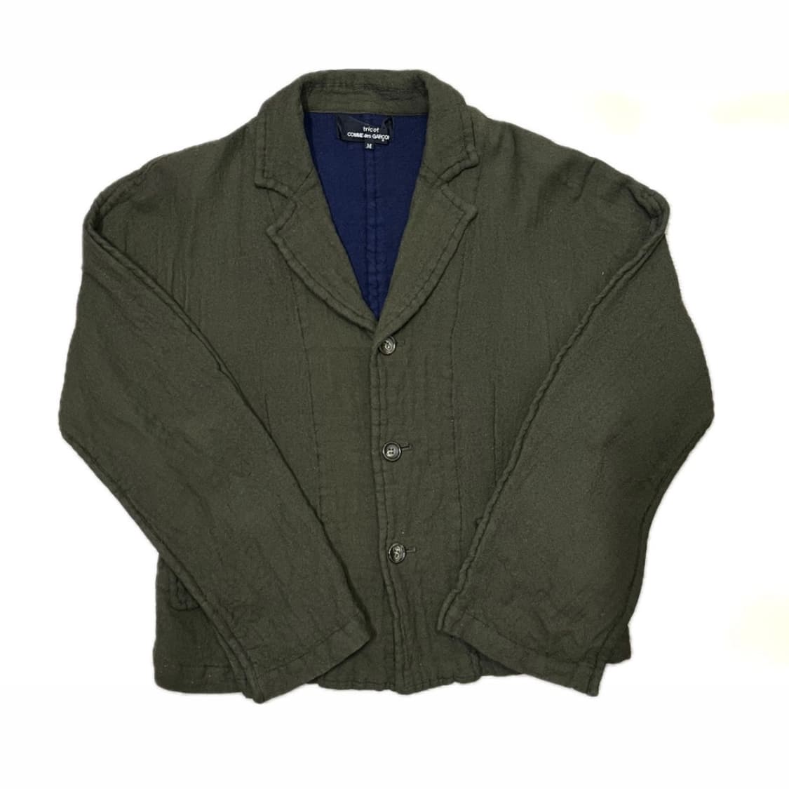 [M] 꼼데가르송 트리콧 축융 울 자켓 AD2008 상품이미지3