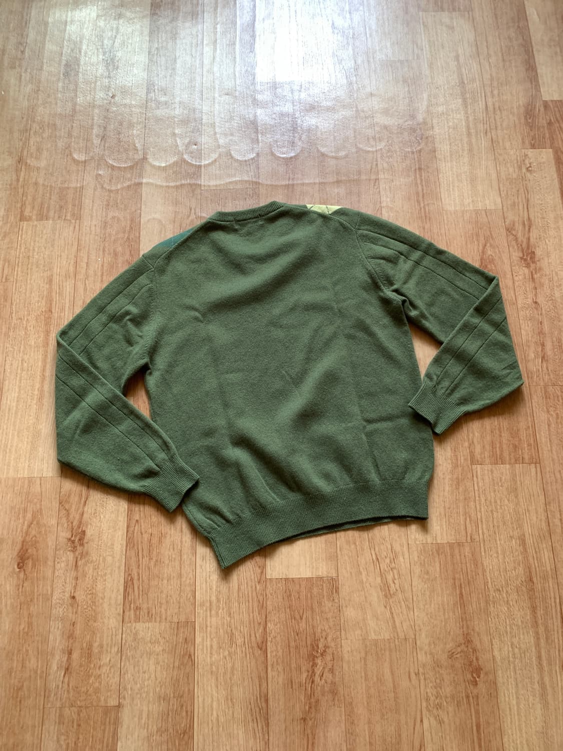 Austin reed 울100% 아가일 니트 M 상품이미지3