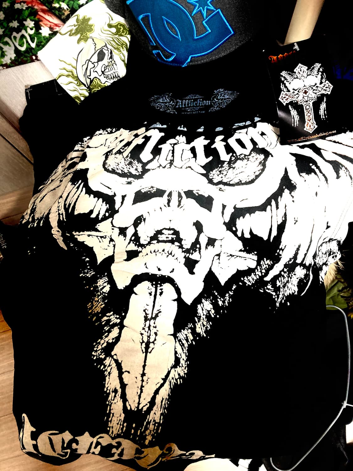 (급처ㅠ새상품)어플릭션 affliction 반팔 블랙 데드스탁 xl 상품이미지1