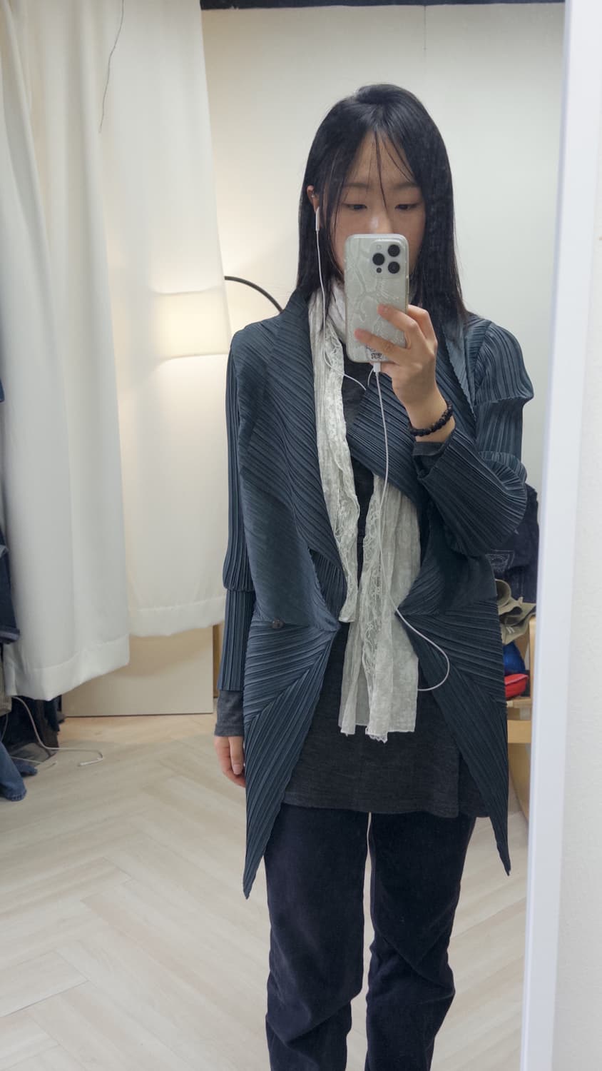 [pleatsme] leaf pleats cardigan 상품이미지5