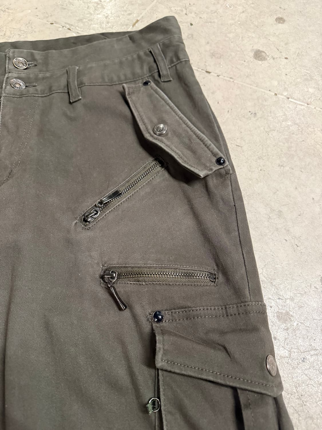 Semantic Design 더블웨이스트 벨티드 포인트 카고팬츠 상품이미지5