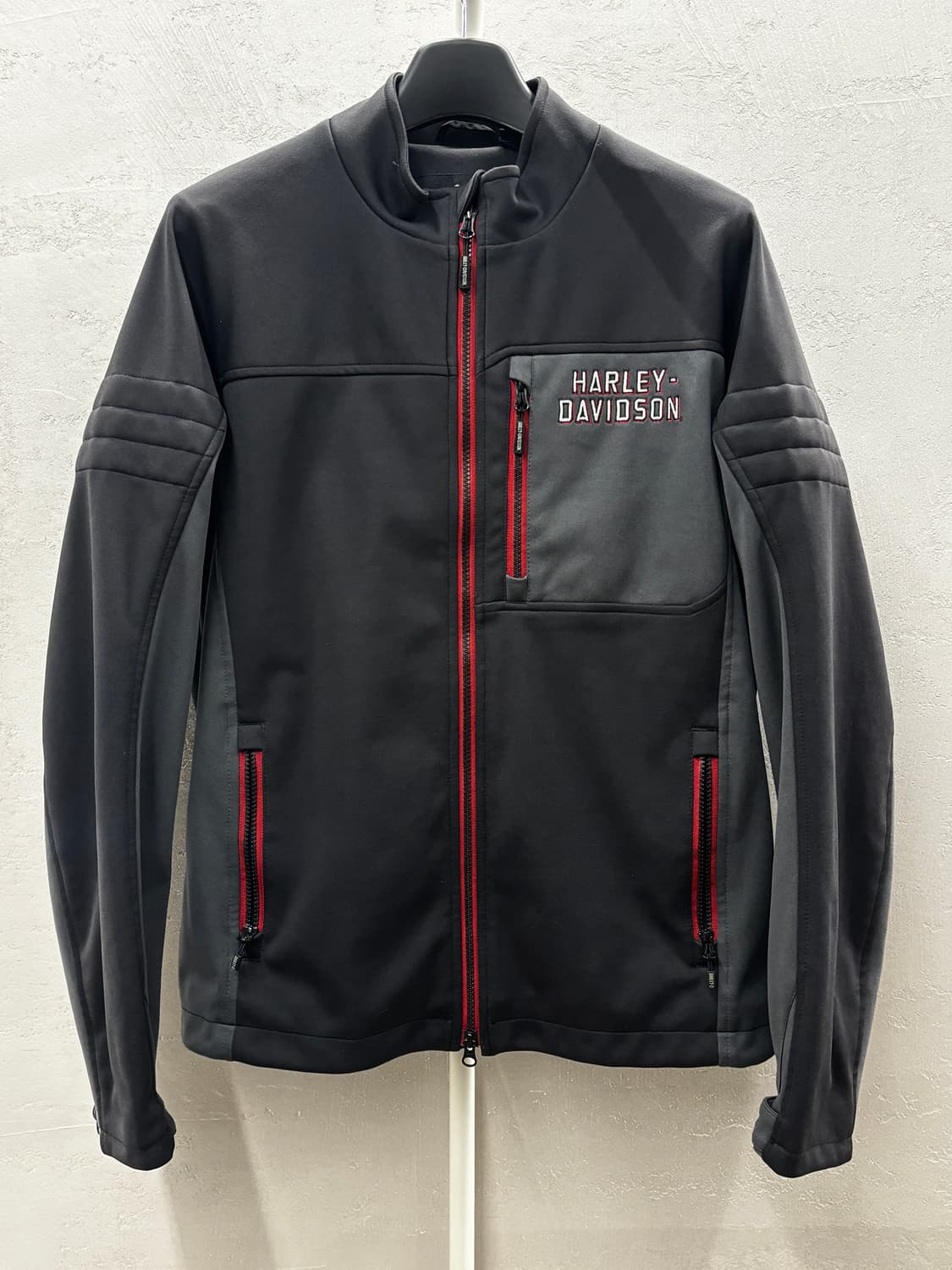 할리데이비슨 소프트쉘 자켓 블랙/레드 XL 상품이미지2