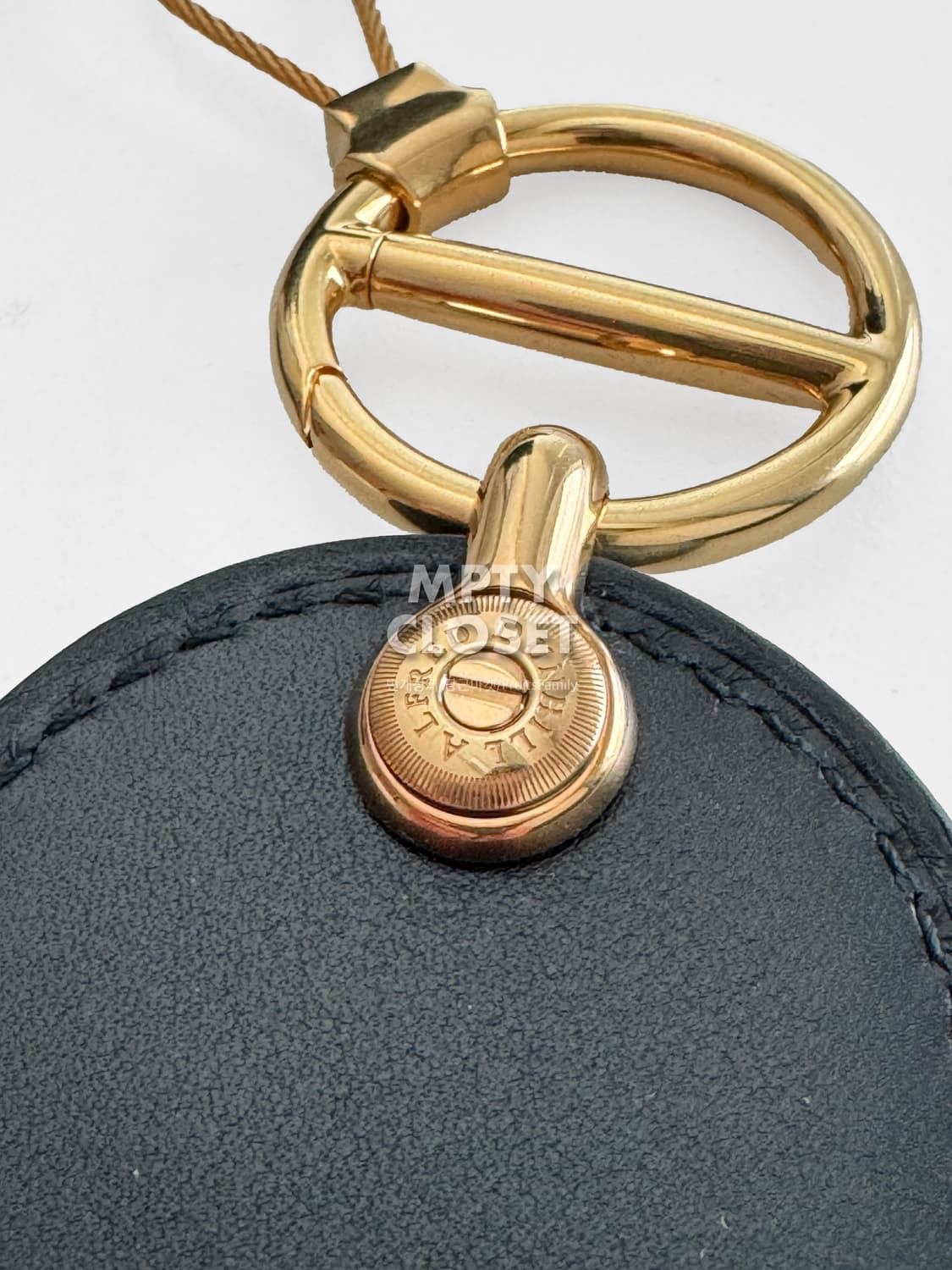 Dunhill 던힐  금장 가죽 키링 백참 상품이미지3