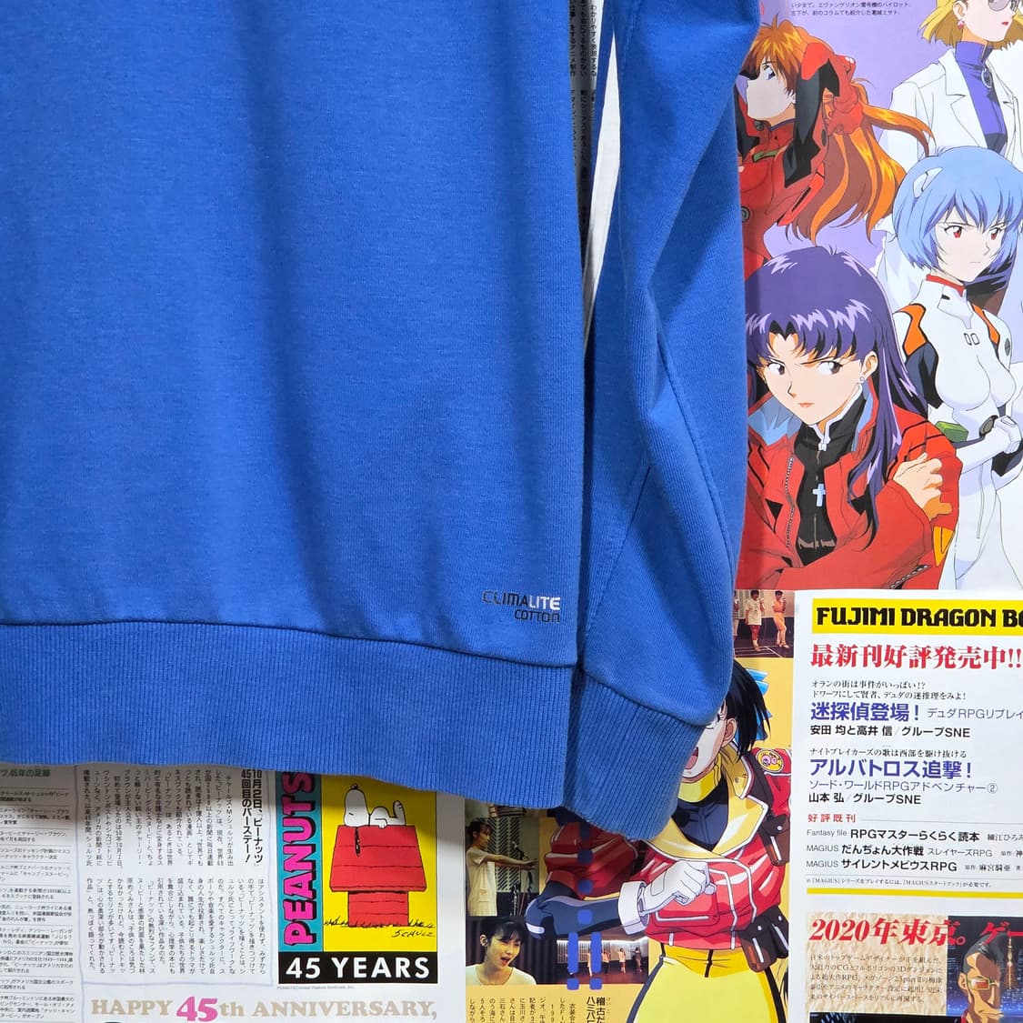 아디다스 블루 화이트 삼선 후드집업 상품이미지7