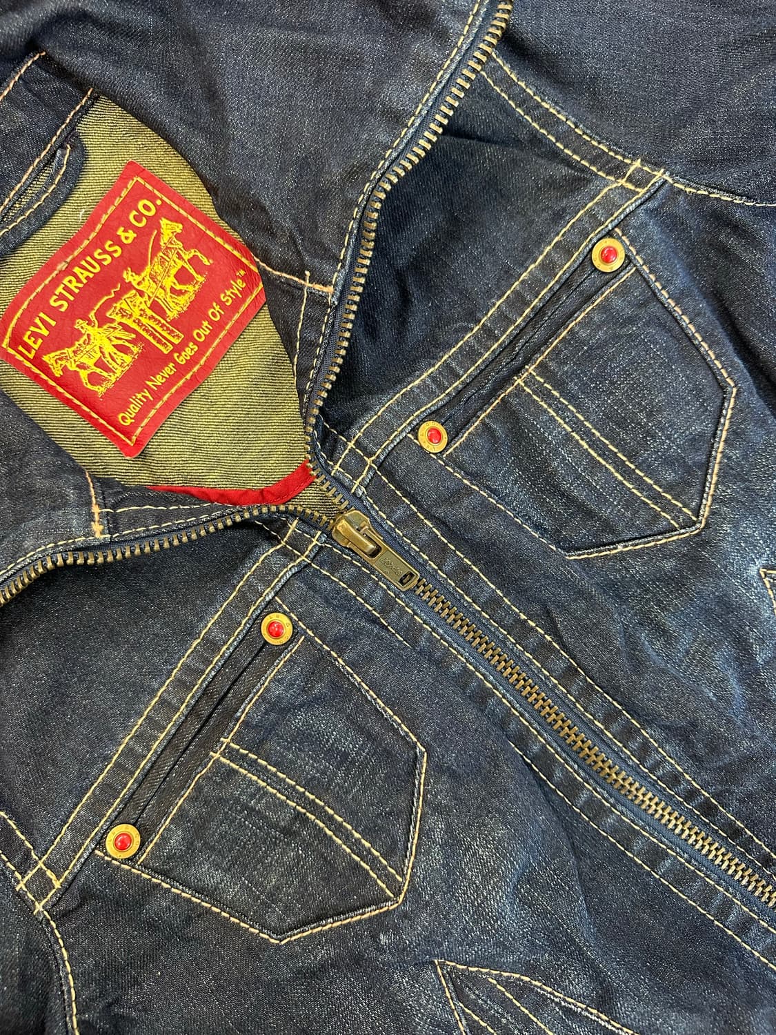 Levis 리바이스 하이넥 데님 자켓 y2k 상품이미지2