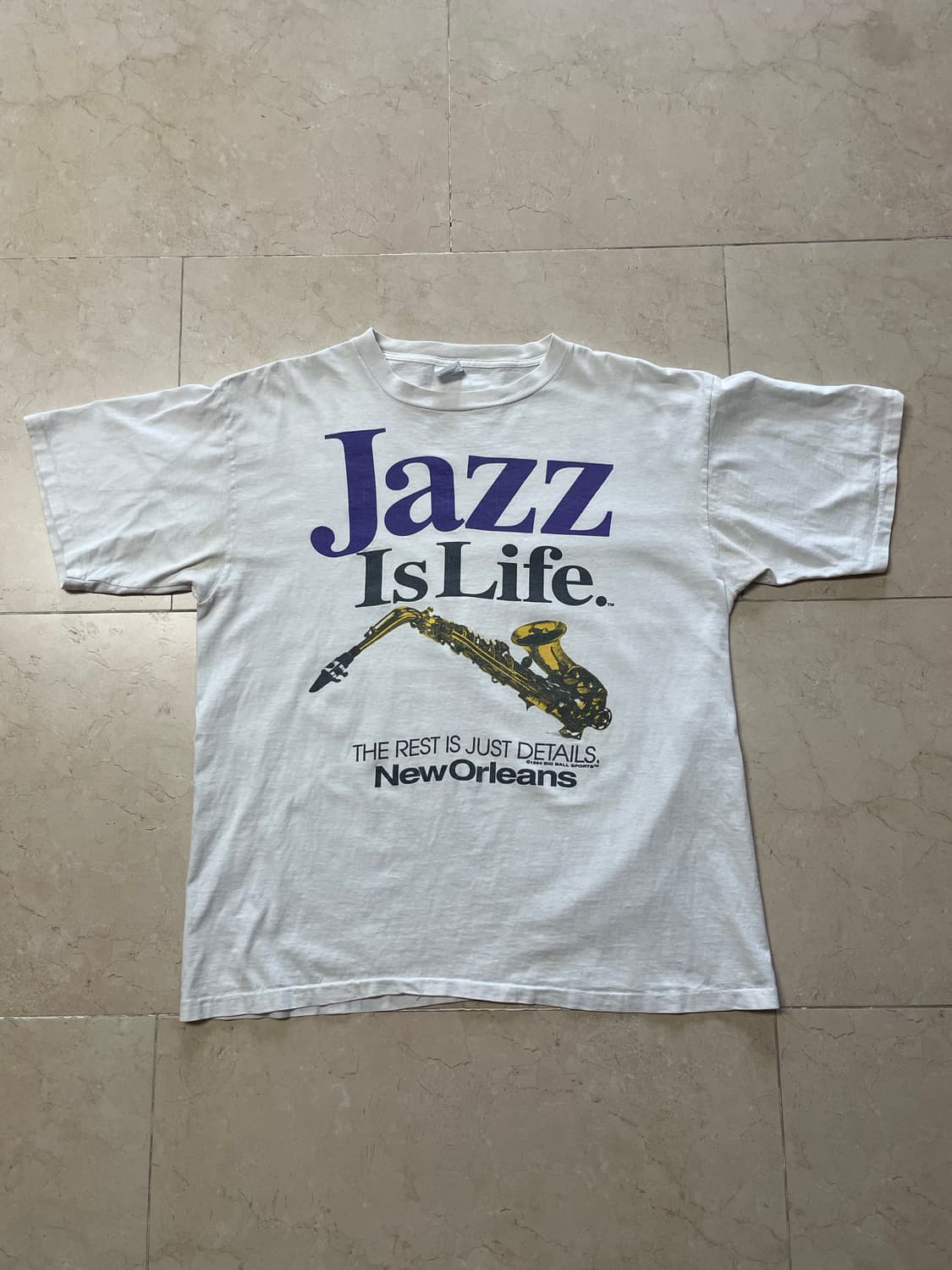 [XL] 90s usa 빈티지 Jazz Is Life 재즈 밴드 티셔츠 상품이미지1