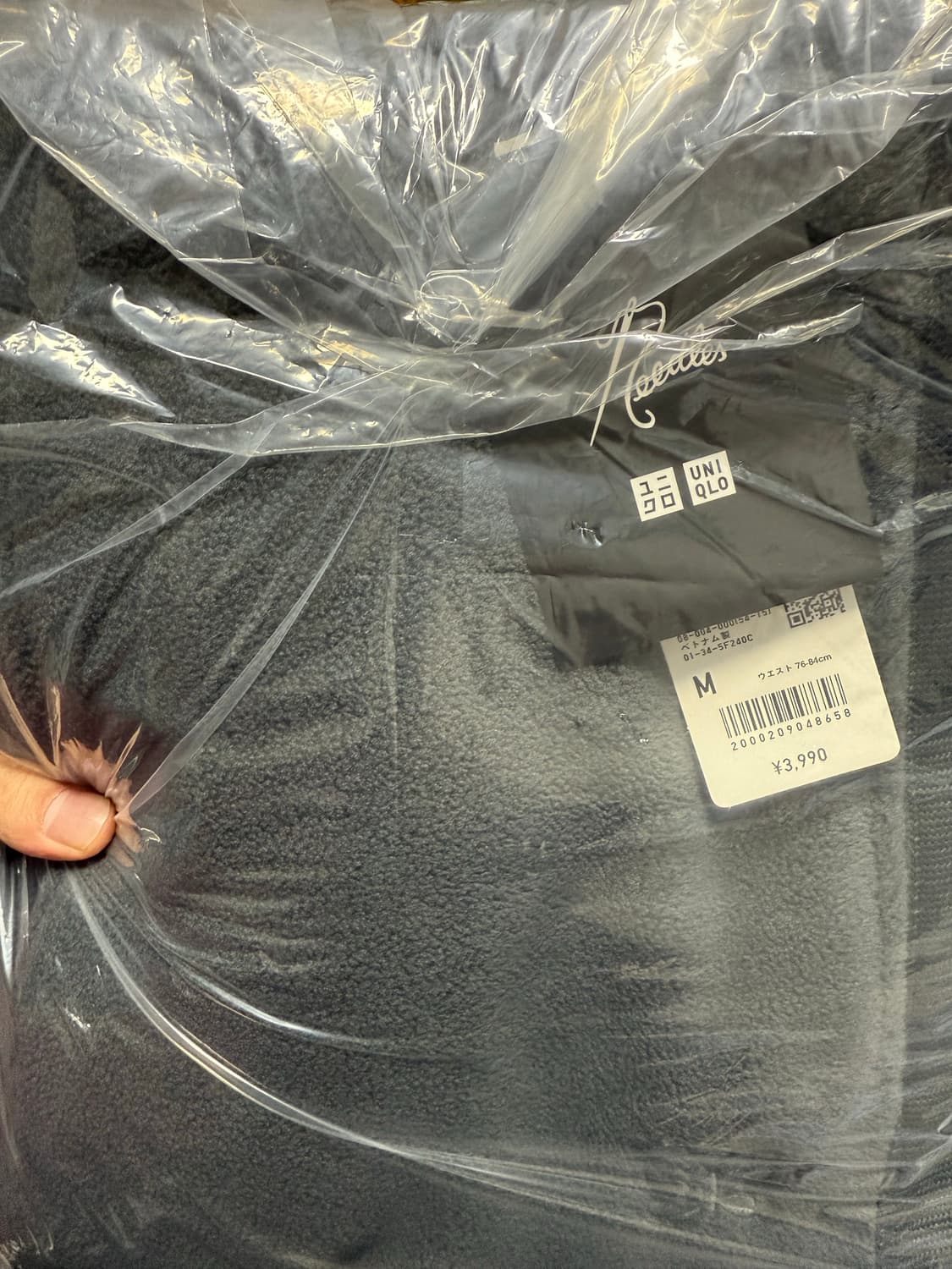 유니클로 니들스 후리스 와이드 팬츠 그레이 M 상품이미지2