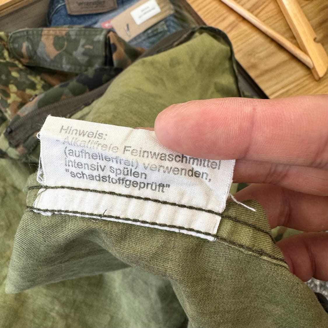 빈티지 독일군 플랙탄 카모 셔츠 자켓 (L)   상품이미지5