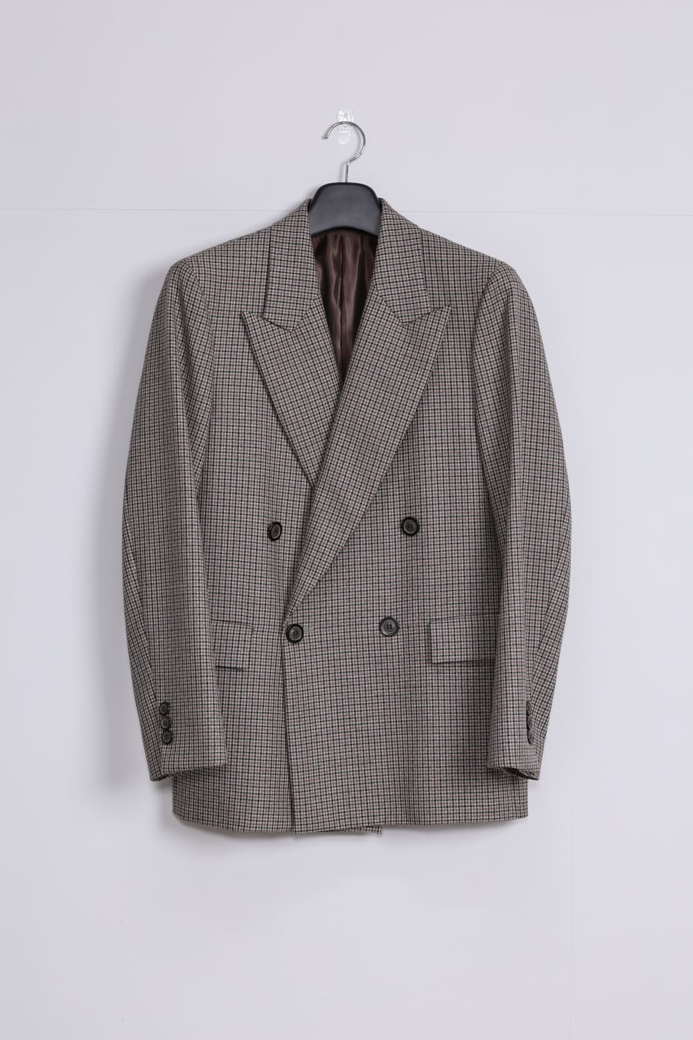 솔리드옴므 체크 더블 브레스트 자켓 48 상품이미지1