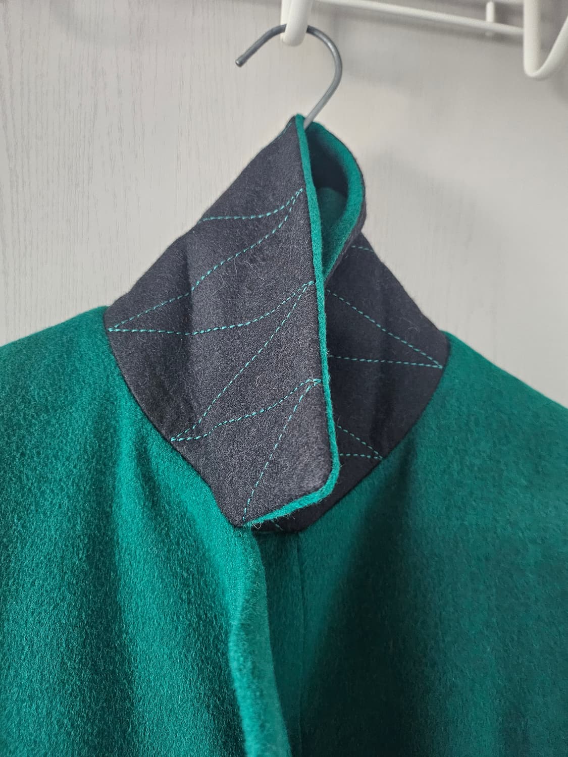 타임 진녹색 모직코트 상품이미지9