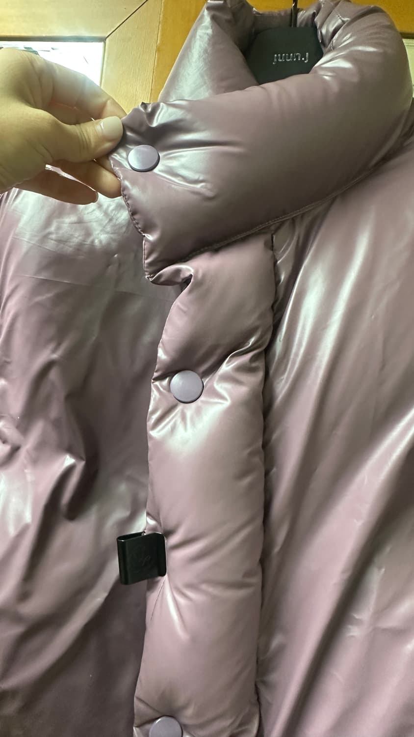 라드앤파 덕다운 푸퍼 숏패딩 퍼플 상품이미지3