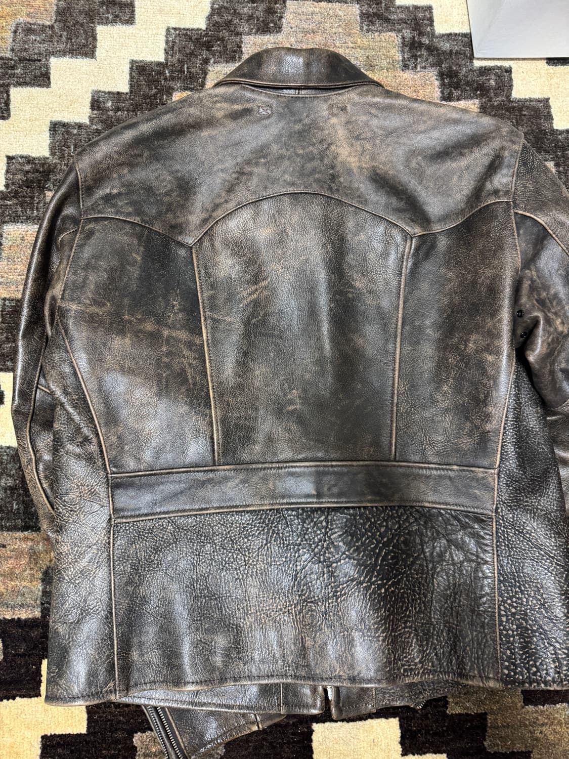 RRL 더블알엘 오웬스 가죽 레더 자켓 M 상품이미지5