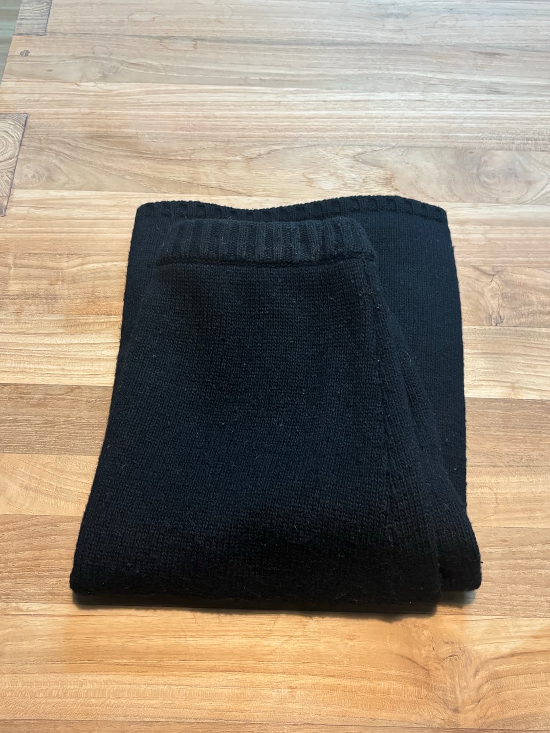 포니테일 기본 블랙 스커트 상품이미지4