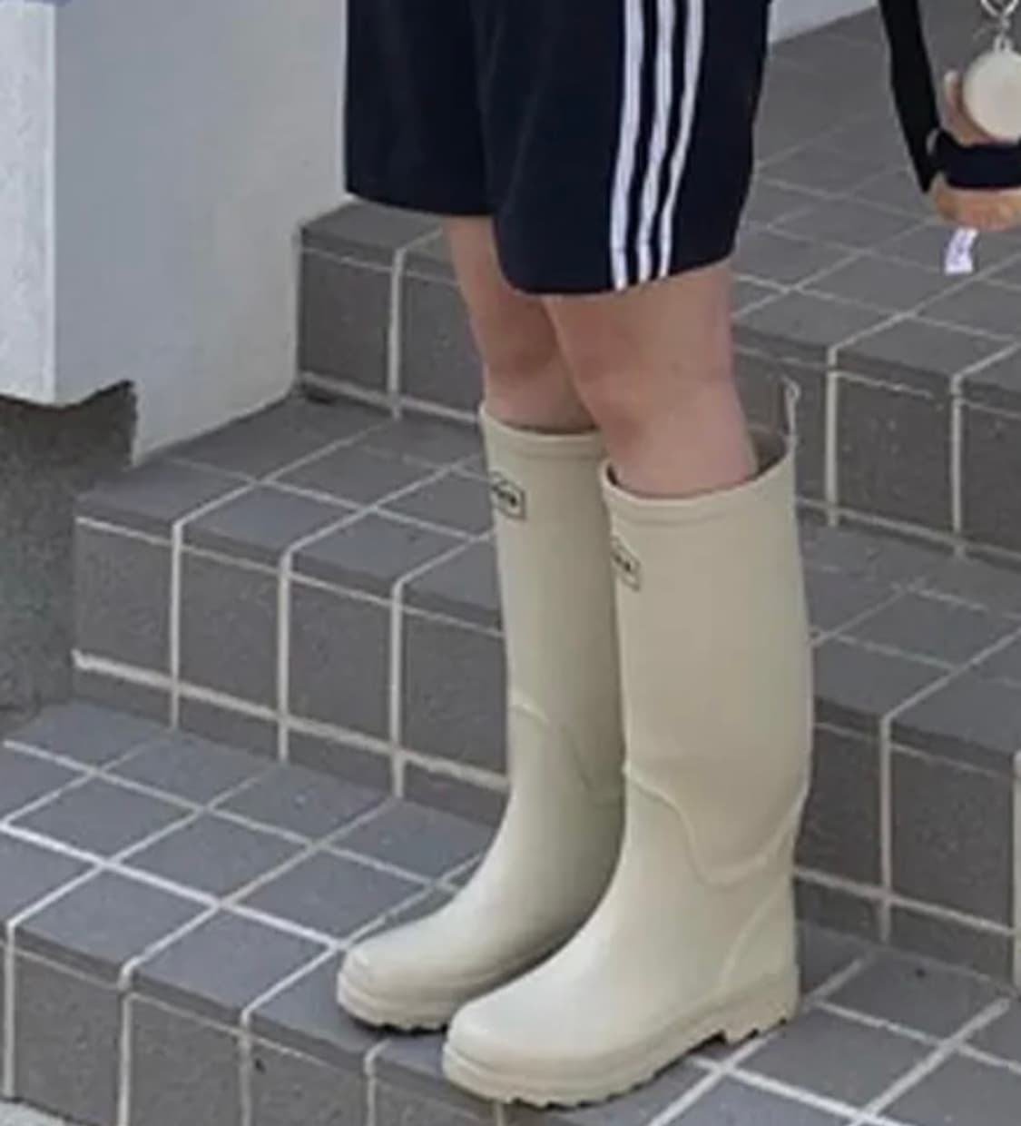 박스 미개봉새상품) 여성 레인부츠 rain boot 크림 250 상품이미지1