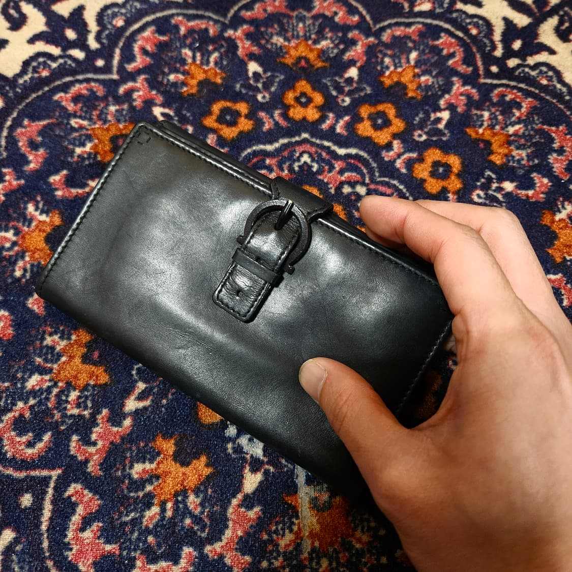 살바토레 페라가모 빈티지 가죽 지갑  상품이미지6