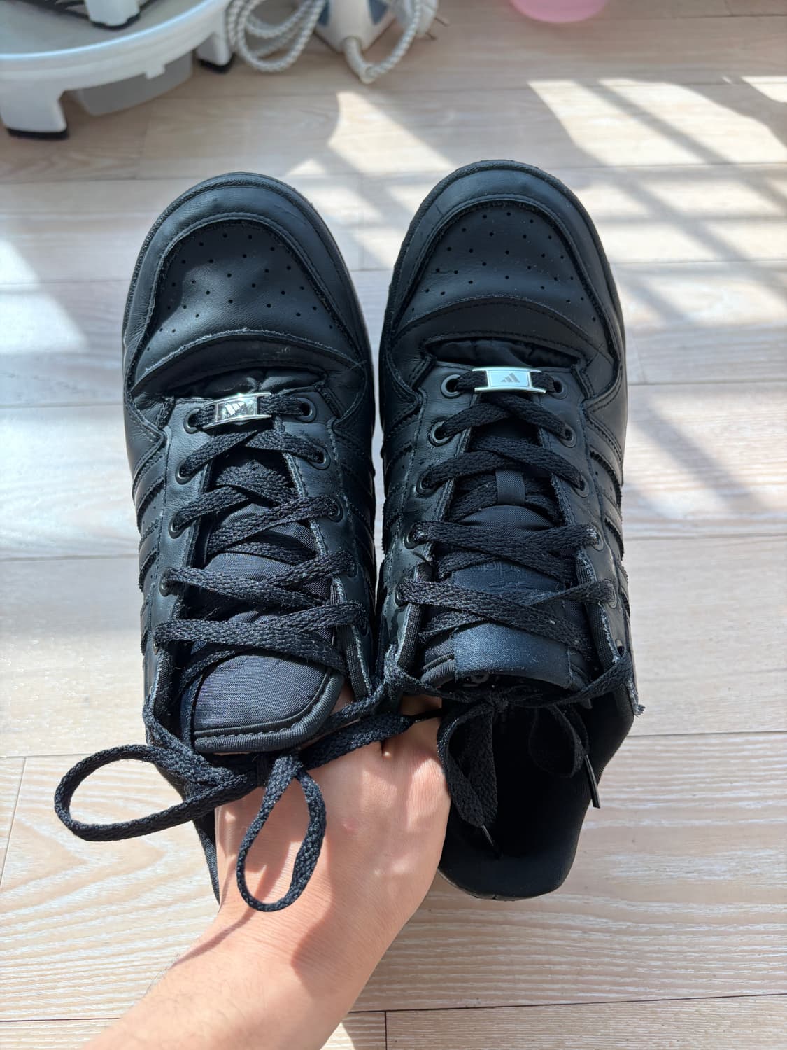 에어포스맛 아디다스 포럼 265 블랙 상품이미지1