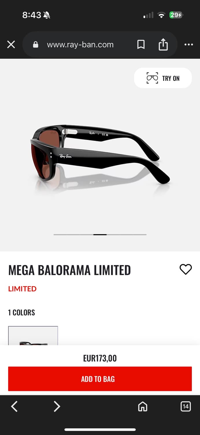 Rayban mega balorama limited edition 상품이미지2