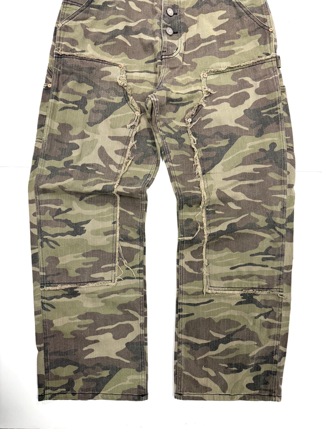 Andersson Bell 카모플라주 리워크 데님 카고 팬츠 상품이미지5