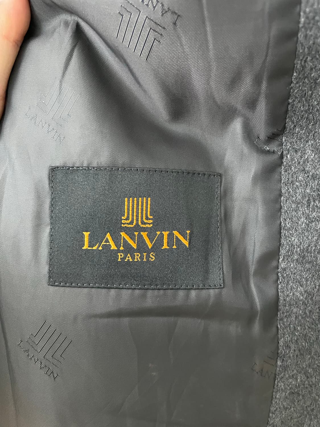 랑방 챠콜 울 모직 롱 코트 상품이미지9