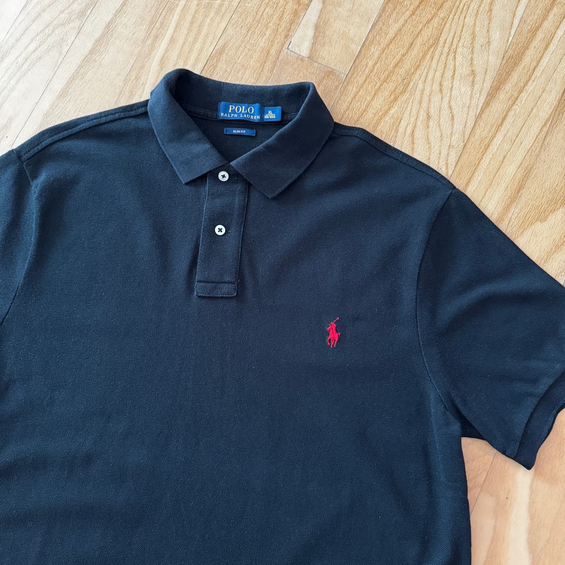 폴로 랄프로렌 카라티 슬림핏 블랙 XL 상품이미지2