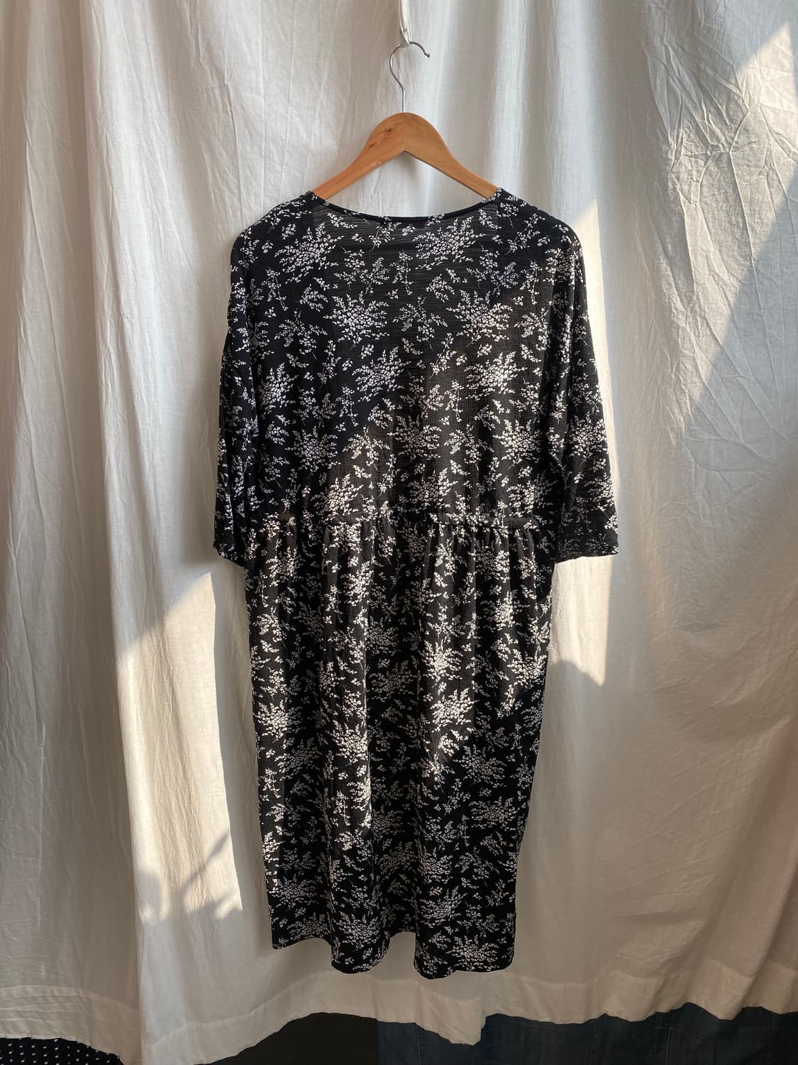 블랙 플라워 로브(F) 상품이미지10