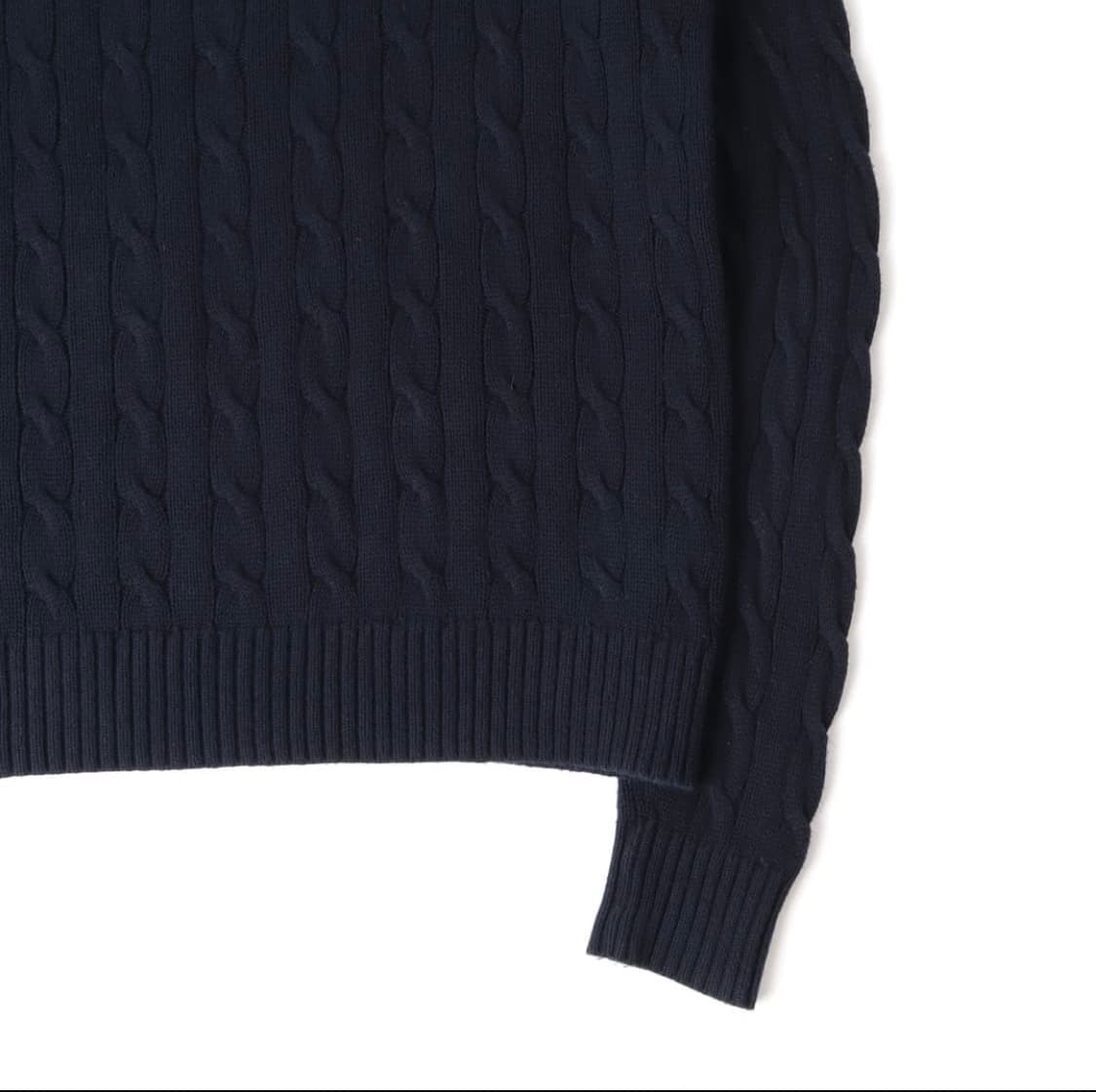 폴로 랄프로렌 네이비 레드포니 코튼 케이블 니트 스웨터 상품이미지7