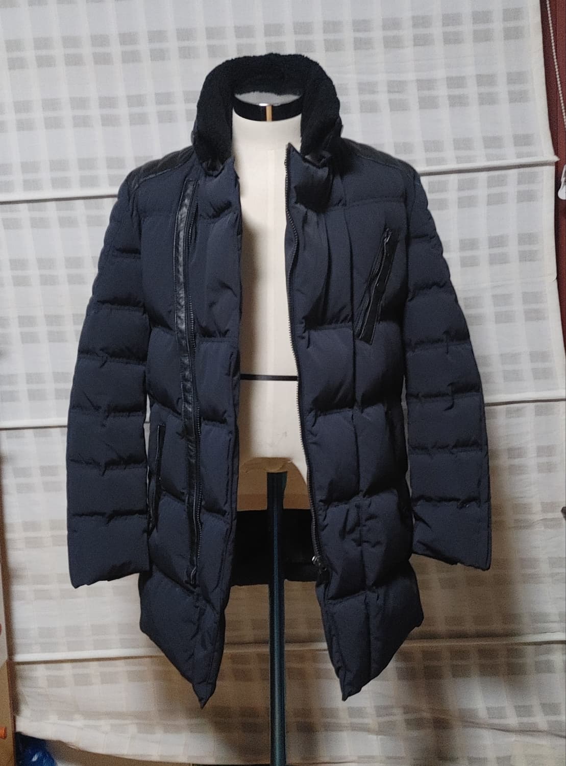 (한섬) 시스템옴므 네이비 구스다운 패딩 점퍼 95 (슬림) 상품이미지3